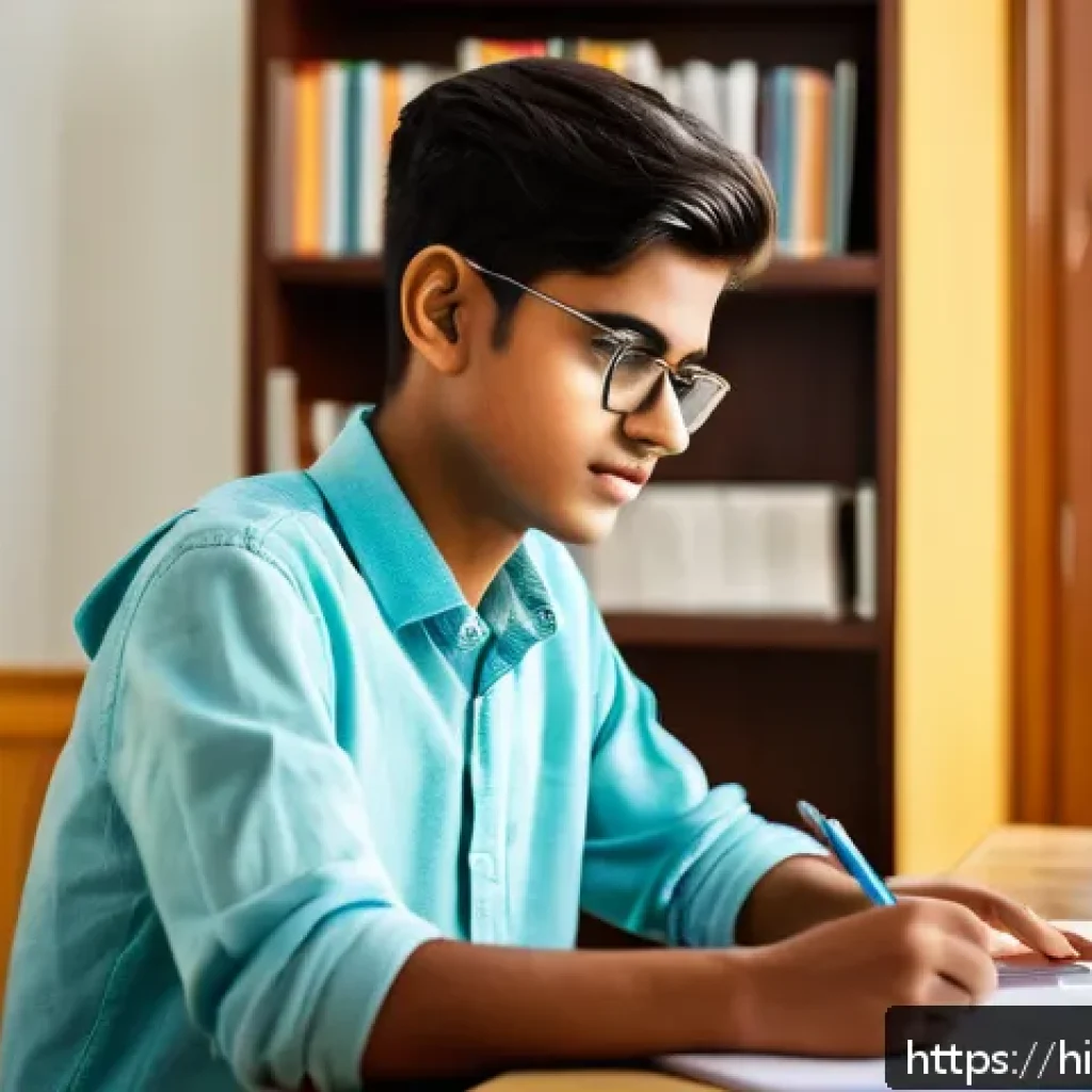 전자기기 자격증 준비 기간별 학습 계획 - A focused young Indian student sitting at a neat study desk in a quiet, well-lit room, surrounded by...